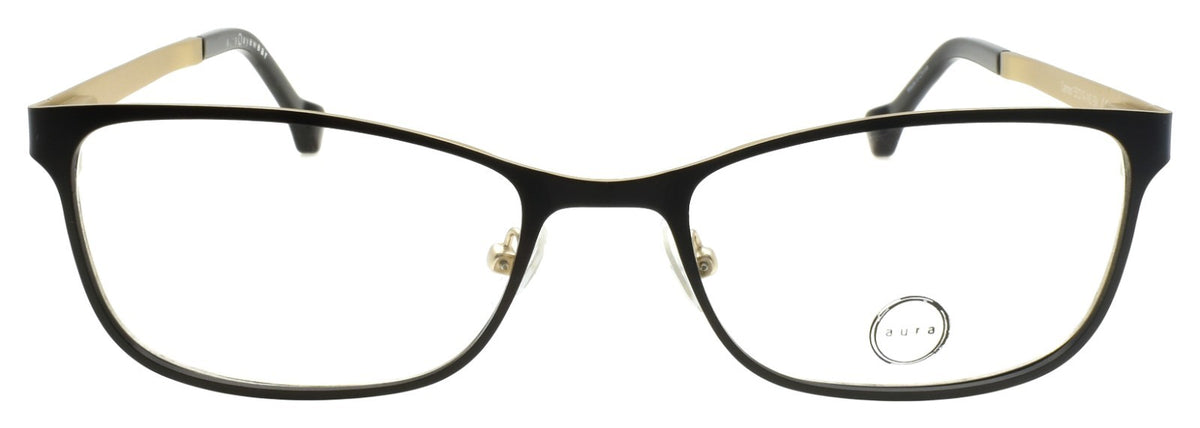 Aura Eyewear Carmen BLK Women's Eyeglasses Frames 55-19-145 Black