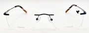 Airlock Refine 203 424 Men's Eyeglasses Frames Rimless 55-18-145 Navy1
