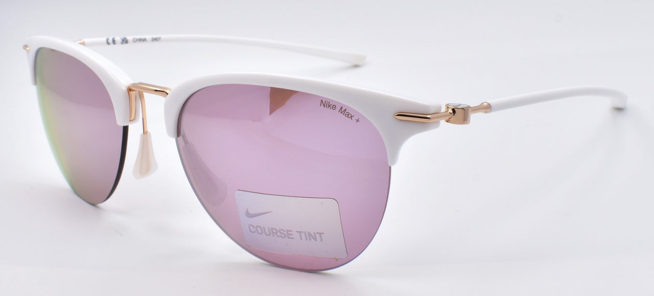 Nike Divot E EV24039 101 Women's Sunglasses Half-rim  Summit White / Course Tint