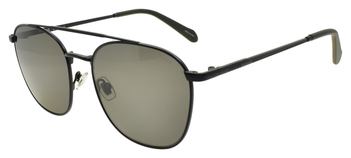 Fossil FOS 3139/G/S 003 Men's Sunglasses Aviator Matte Black / Gray Polarized