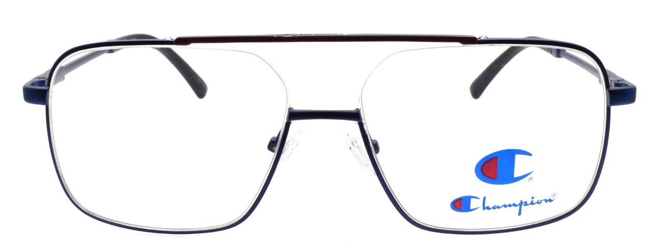 Champion Sam C04 Men's Eyeglasses Frames Aviator 57-15-145 Navy / Gunmetal