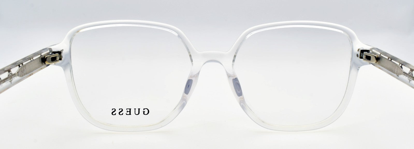 GUESS GU50154-D 026 Women's Eyeglasses Frames Acetate 52-17-140 Clear Crystal3