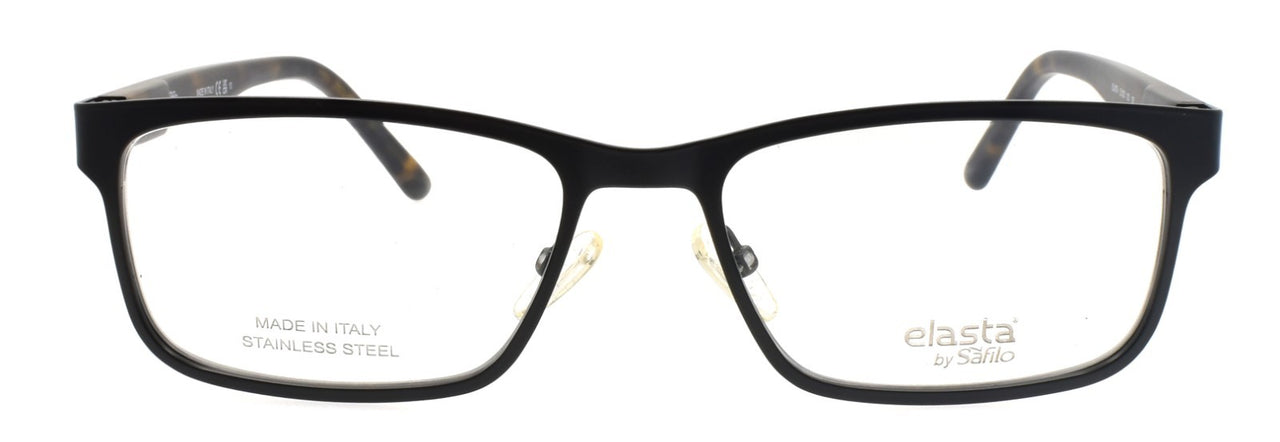 Safilo Elasta E3128 003 Men's Eyeglasses Large 56-18-150 Matte Black Italy
