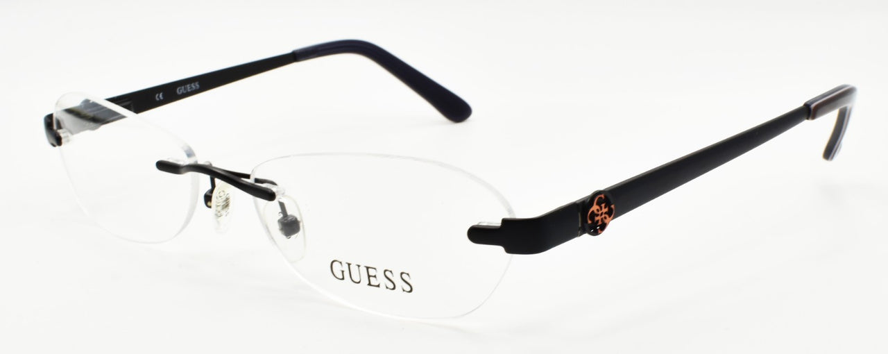 GUESS GU2338 BLK Women's Rimless Eyeglasses Frames 53-17-135 Black