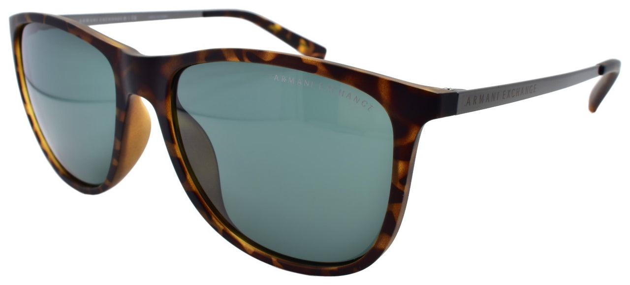 Armani Exchange AX4047SF 802971 Sunglasses Asian Fit 57-17-140 Havana / Gray
