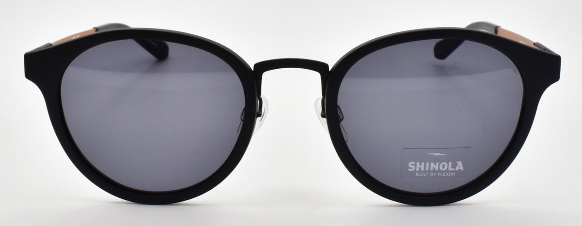 Shinola by Flexon SH3700S 001 Sunglasses 50-22-145 Matte Black / Gray