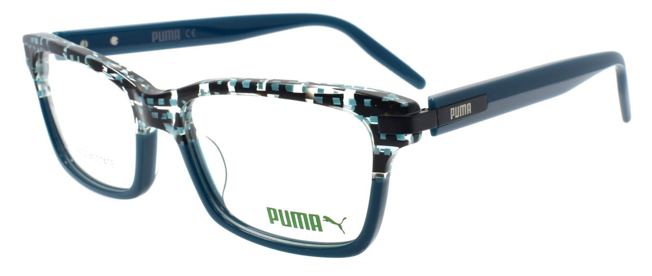 PUMA PU0263O 003 Eyeglasses Frames 53-16-140 Havana Blue