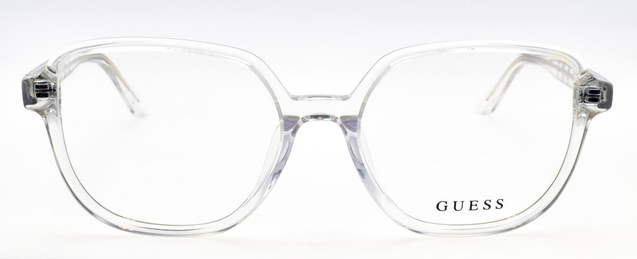 GUESS GU50154-D 026 Women's Eyeglasses Frames Acetate 52-17-140 Clear Crystal