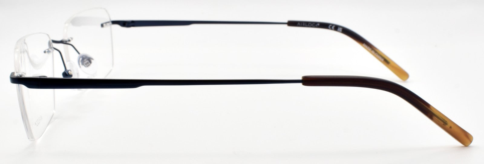 Airlock Refine 203 424 Men's Eyeglasses Frames Rimless 55-18-145 Navy2