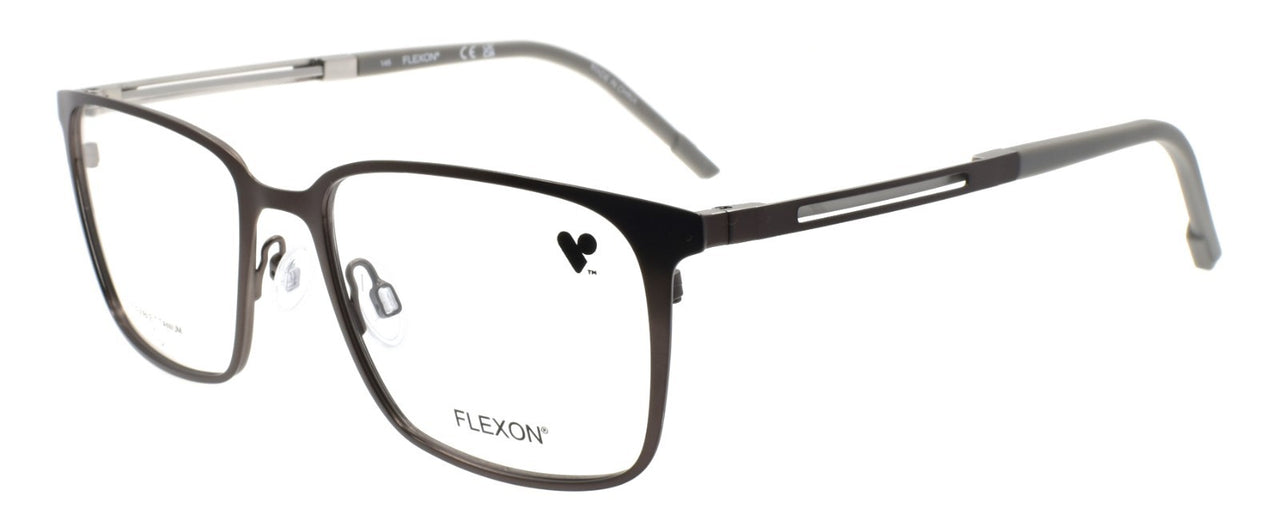 Flexon E1159 071 L Men's Eyeglasses Matte Gunmetal 54-18-145 Flexible Titanium0