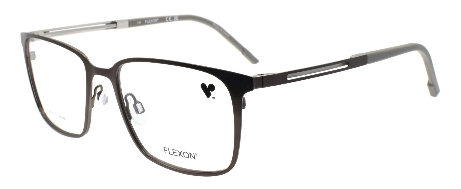 Flexon E1159 071 L Men's Eyeglasses Matte Gunmetal 54-18-145 Flexible Titanium0
