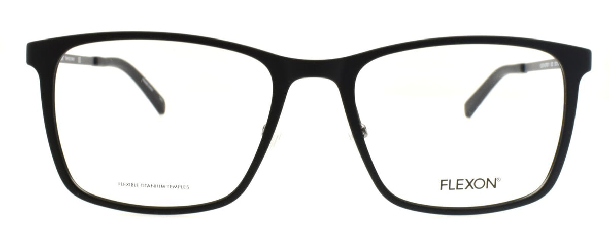 Flexon EP8011 002 Men's Glasses Matte Black 53-18-145 Titanium Arms