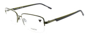 Flexon H6084 314 XL Men's Eyeglasses Halfrim Matte Moss 5717150 Flex Titanium0