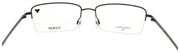 Flexon H6073 070 Men's Glasses Frames Half-rim Satin Gunmetal 59-18-150 Titanium3