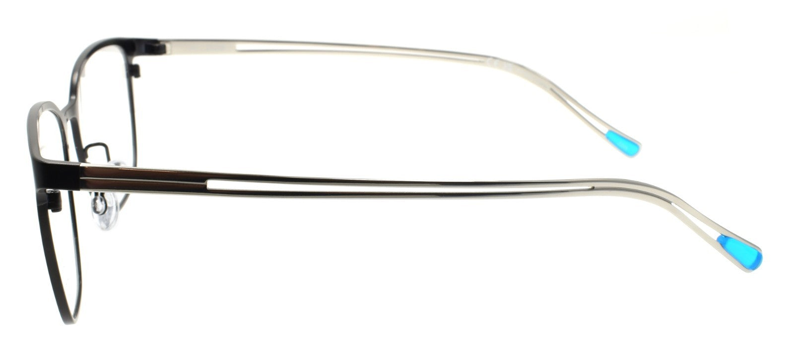 Airlock Pure P-5013 003 Women's Glasses Cat-Eye Titanium 53-18-145 Black Silver2