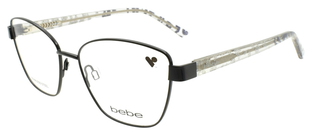 Bebe BB5209 001 Women's Eyeglasses Frames 54-16-140 Jet Black / Sparkles