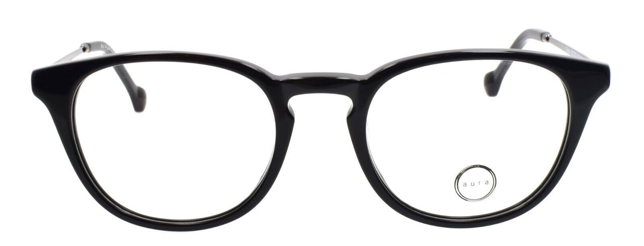 Aura Eyewear Greta BLK Women's Eyeglasses Frames 50-20-145 Black