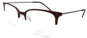Airlock Pure 2005 604 Men's Eyeglasses Frames Half-rim 52-19-150 Oxblood0