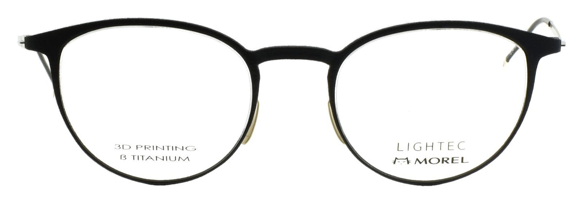 LIGHTEC 30076L ND19 Morel Eyeglasses Frames 49-21-140 Black Gold