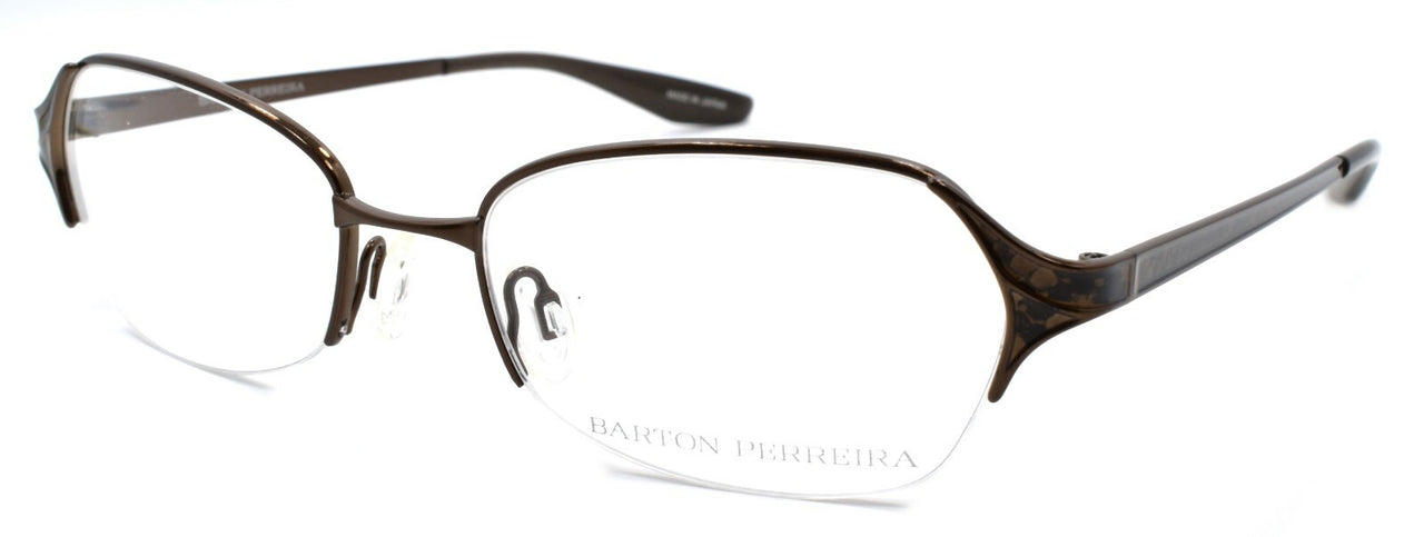 Barton Perreira Valera Women's Eyeglasses Half-rim 50-18-135 Brown Snake / Java