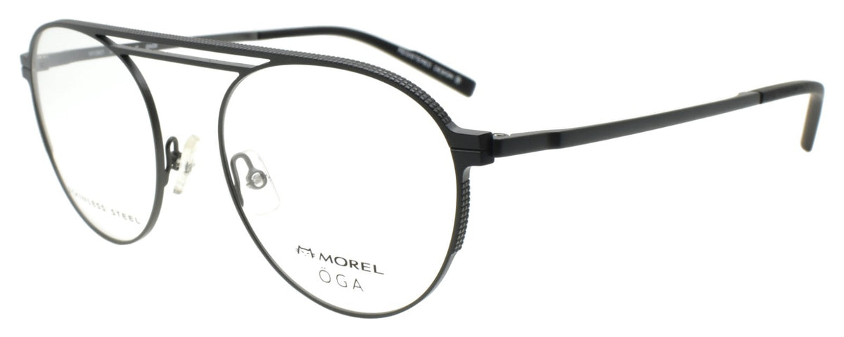 OGA 10136O GN08 Morel Men's Eyeglasses Frames Aviator 52-20-145 Gunmetal France