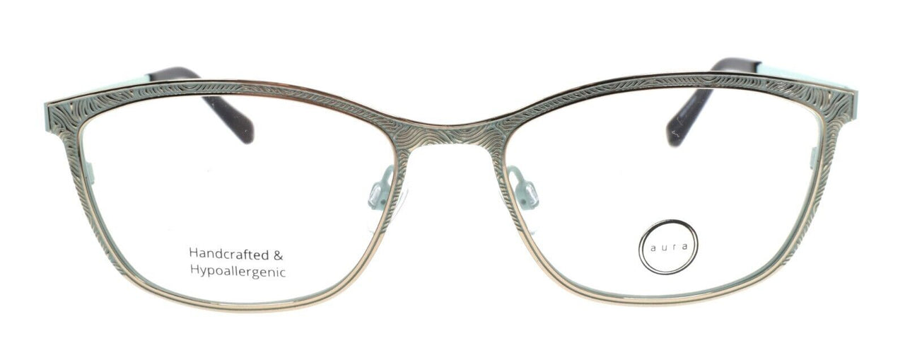 Aura Eyewear Eden Women's Eyeglasses Frames 52-18-135 Mint / Gold Hypoallergenic