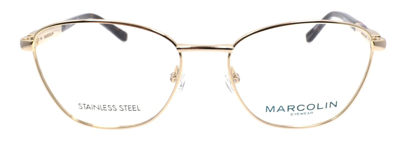 Marcolin MA5024 032 Women's Eyeglasses Frames 51-16-140 Pale Gold