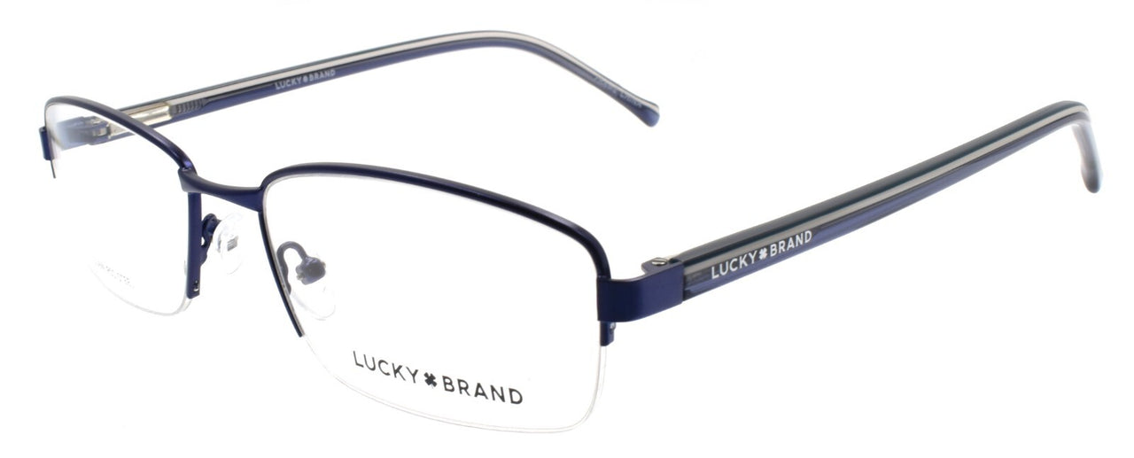 LUCKY BRAND D315 Men's Eyeglasses Frames Half-rim 56-18-145 Navy
