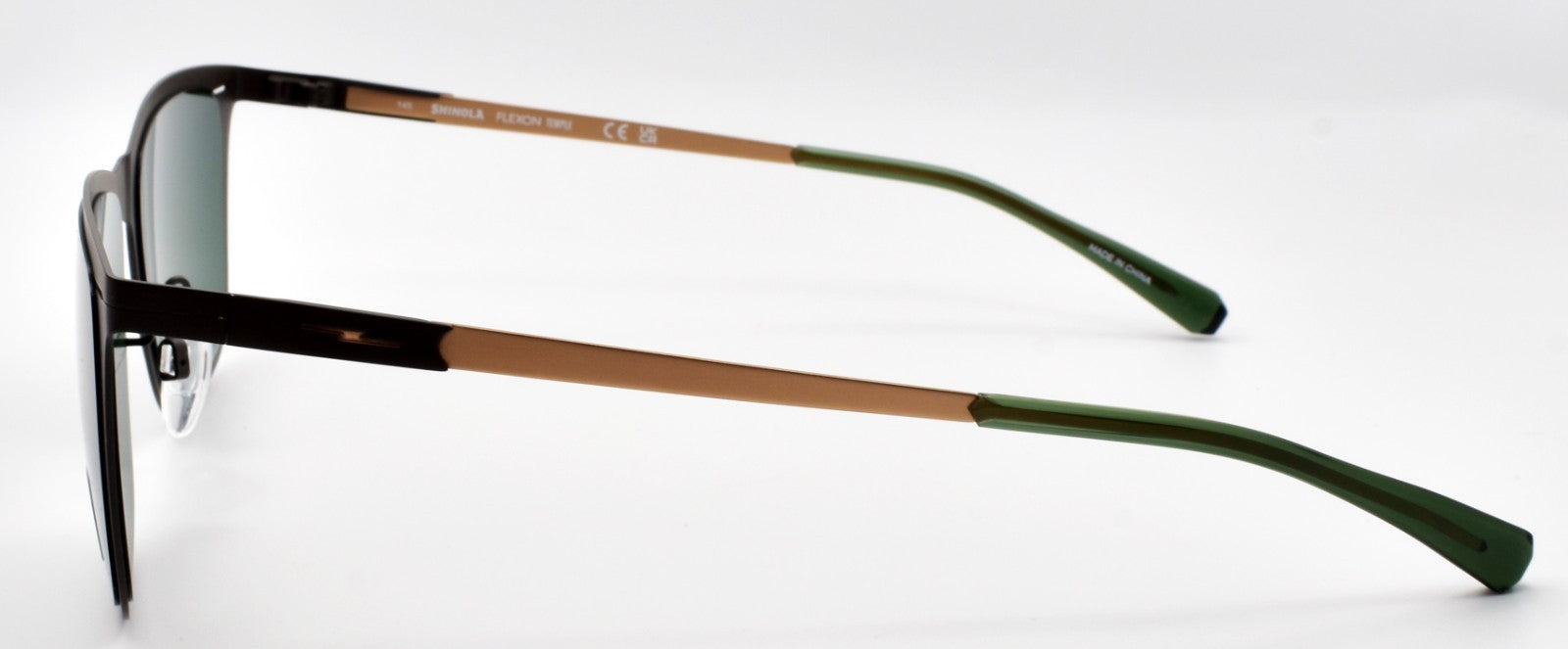 Shinola by Flexon SH3100S 073 Men's Sunglasses 55-17-145 Satin Gunmetal & Copper2