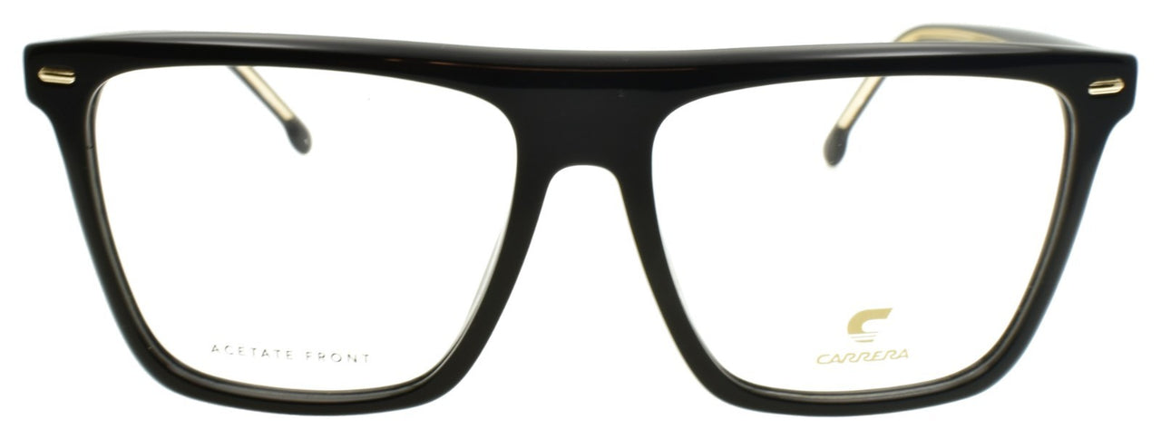Carrera 3033 807 Eyeglasses Frames Rectangular Flat Top 54-15-140 Black