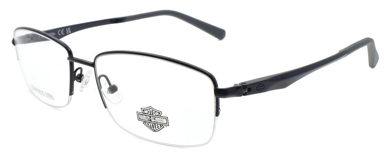 Harley Davidson HD50063 091 Men's Eyeglasses Half-rim 57-18-145 Matte Blue