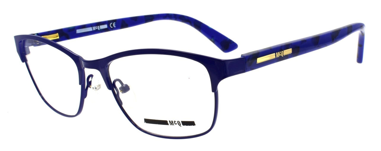 McQ Alexander McQueen MQ0118OP 004 Women's Glasses Frames Petite 49-16-135 Blue
