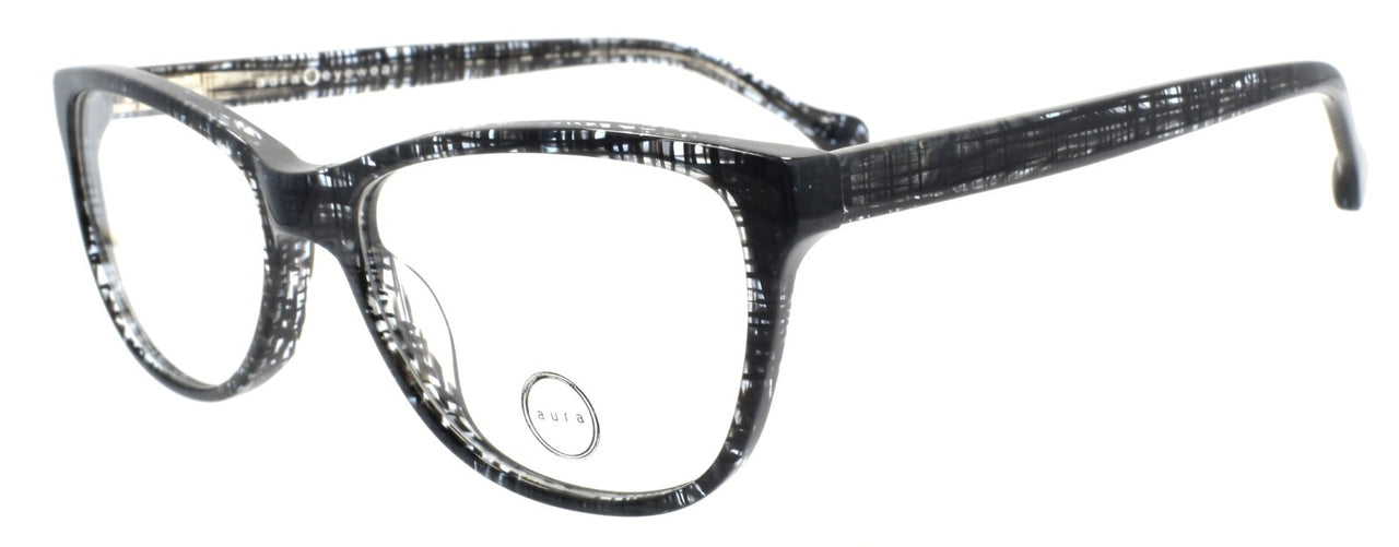 Aura Eyewear Tulip BLK Women's Eyeglasses Frames Acetate 53-16-140 Black
