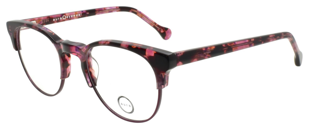 Aura Eyewear Daisy PUR Women's Eyeglasses Frames 48-21-140 Purple Havana