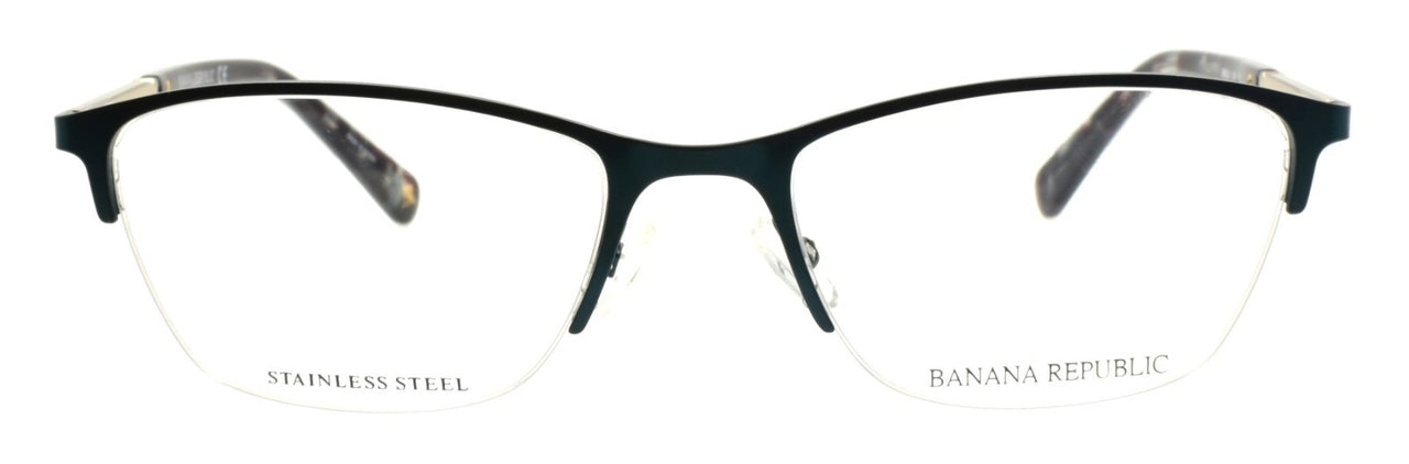 Banana Republic BR212 ZI9 Women's Eyeglasses Frames Half-rim 51-18-135 Teal