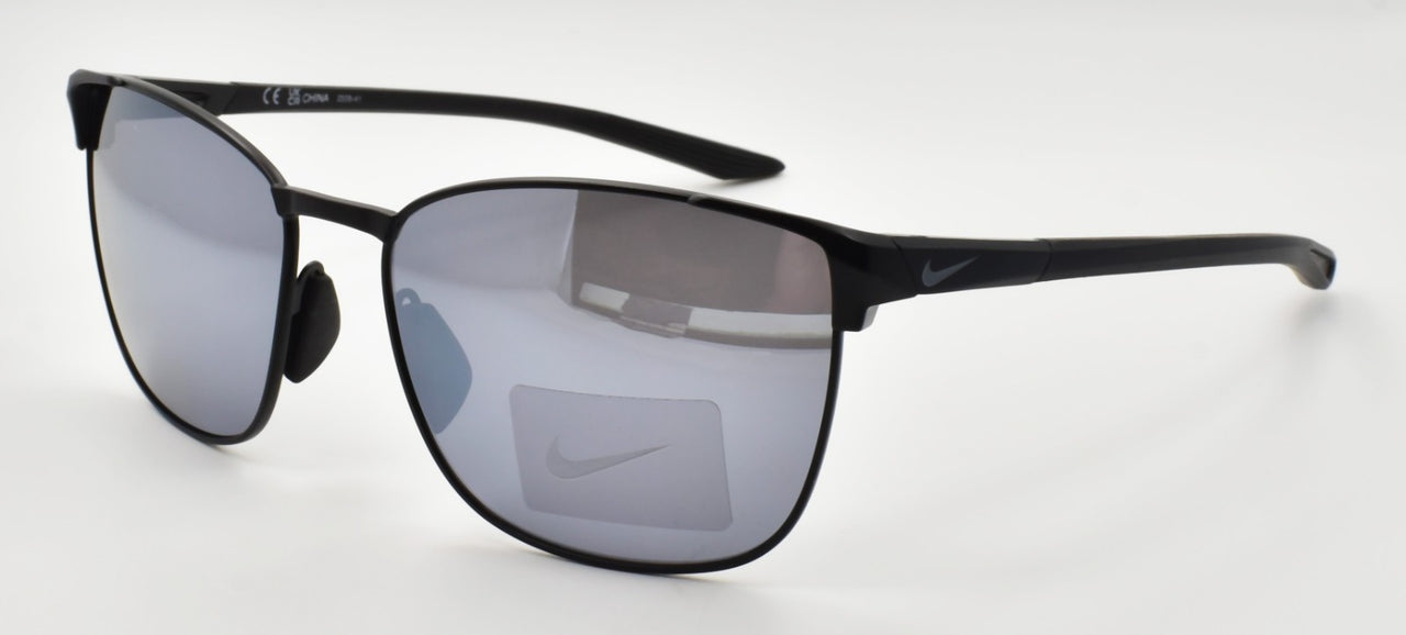 Nike Metal Fusion FV2377 010 Men's Sunglasses Satin Black / Silver Flash