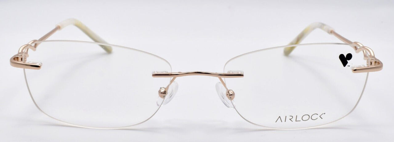 Airlock Essence 203 710 Women's Eyeglasses Frames Rimless 53-18-135 Gold