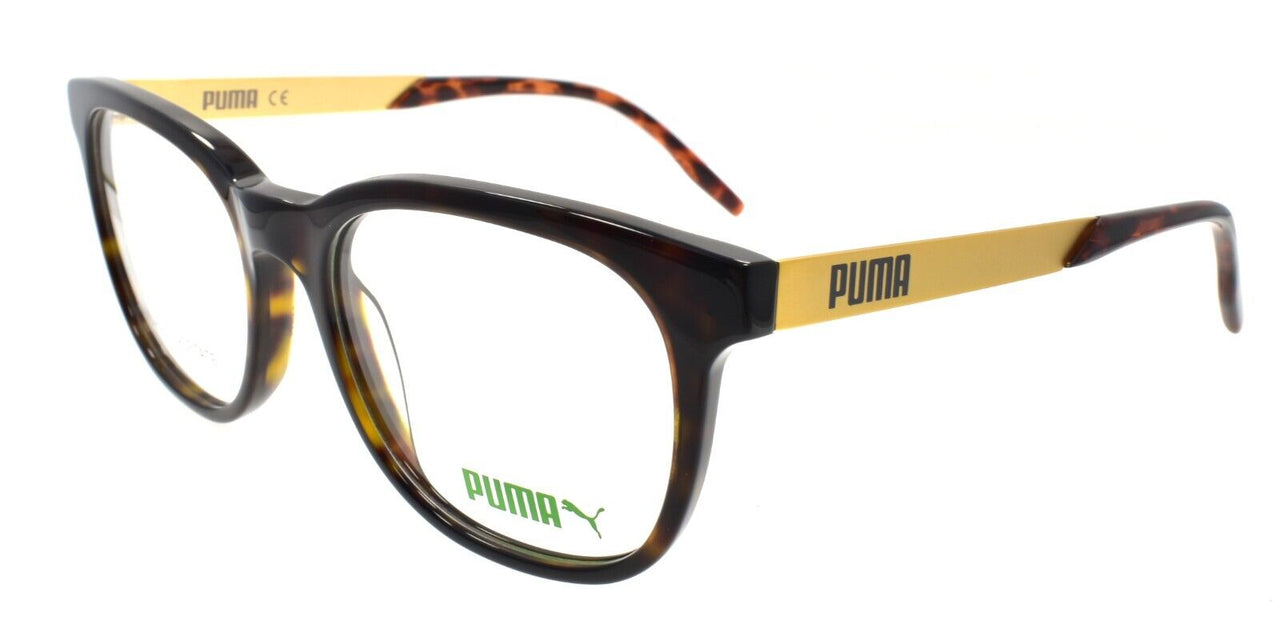 PUMA PE0140O 002 Eyeglasses Frames 52-17-135 Havana / Gold