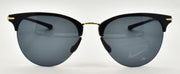 Nike Divot EV24038 010 Women's Sunglasses Half-rim Black / Gray1