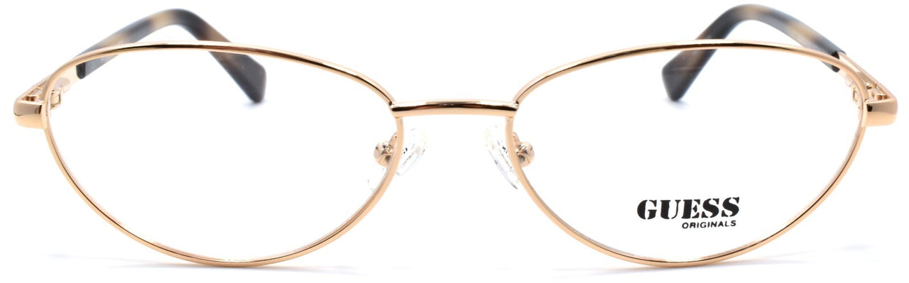 GUESS GU8238 032 Eyeglasses Frames Oval 55-16-140 Pale Gold