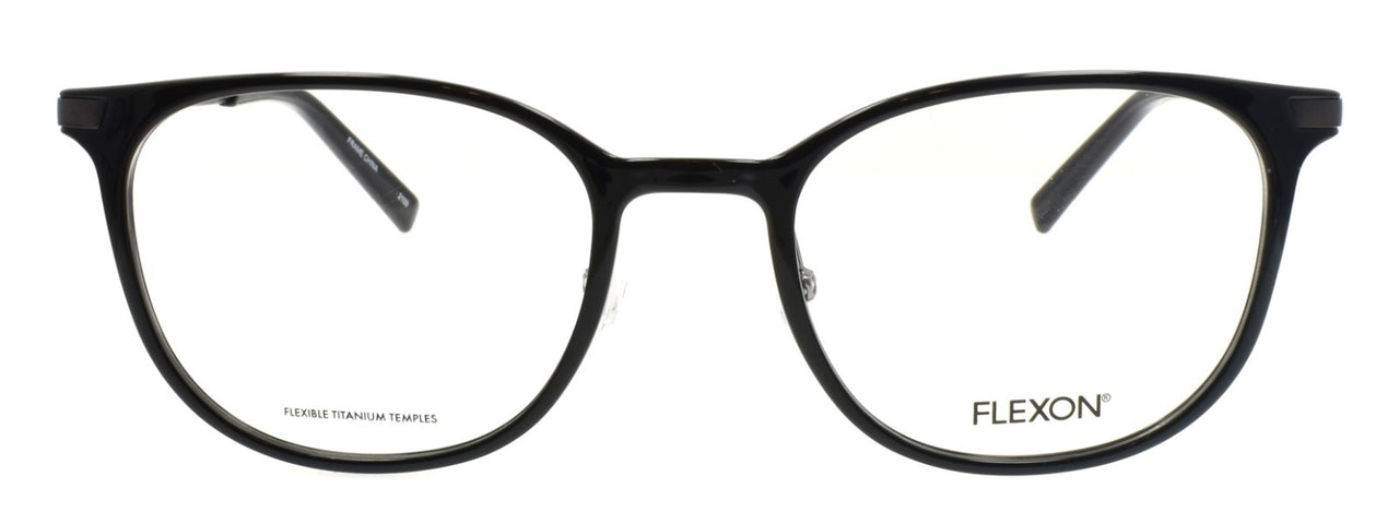 Flexon EP8002 001 Eyeglasses Frames Black 52-20-145 Titanium Temples