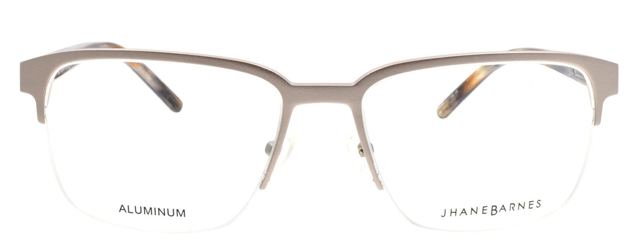 Jhane Barnes Area GM Men's Eyeglasses Frames Half-rim 54-17-140 Silver Aluminum