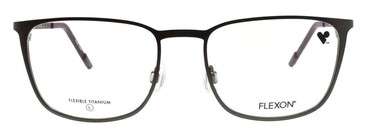 Flexon E1143 073 L Men's Eyeglasses Matte Gunmetal 54-18-145 Flexible Titanium