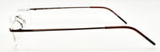 Airlock Wisdom 201 210 Men's Eyeglasses Frames Rimless 51-18-140 Satin Brown2