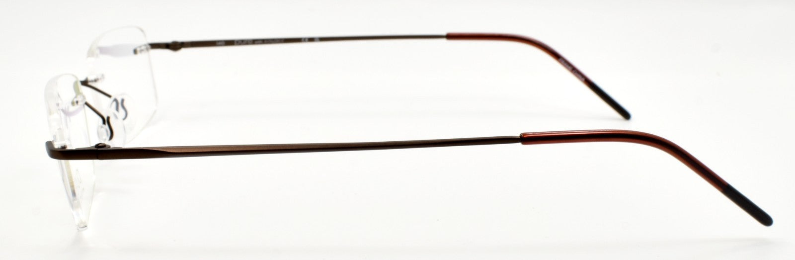Airlock Wisdom 201 210 Men's Eyeglasses Frames Rimless 51-18-140 Satin Brown2
