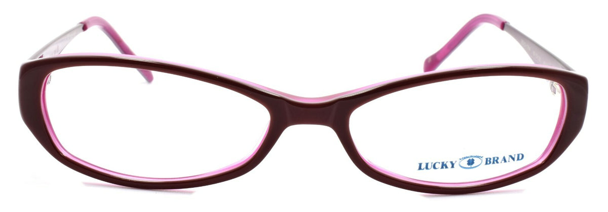 LUCKY BRAND Beach Trip Women's Eyeglasses Frames Petite 49-15-135 Burgundy