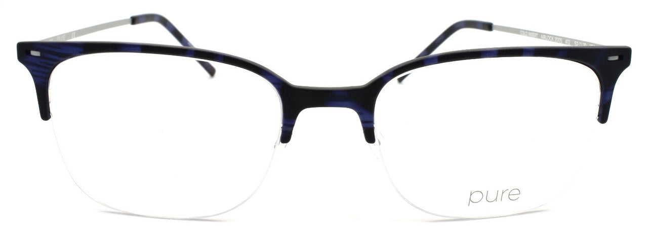 Airlock Pure 2005 412 Men's Eyeglasses Frames Half-rim 52-19-150 Navy