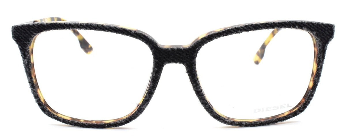 Diesel DL5116 053 Unisex Eyeglasses Frames 53-16-145 Blonde Havana / Black Denim