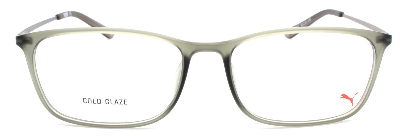 PUMA PE0086O 002 Eyeglasses Frames 53-16-145 Gray / Ruthenium