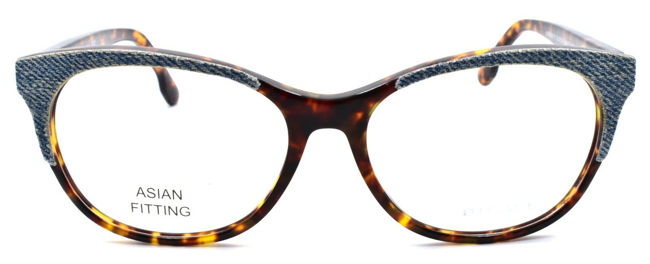 Diesel DL5155-F 053 Women's Glasses Frames Asian Fit 56-16-145 Havana / Denim